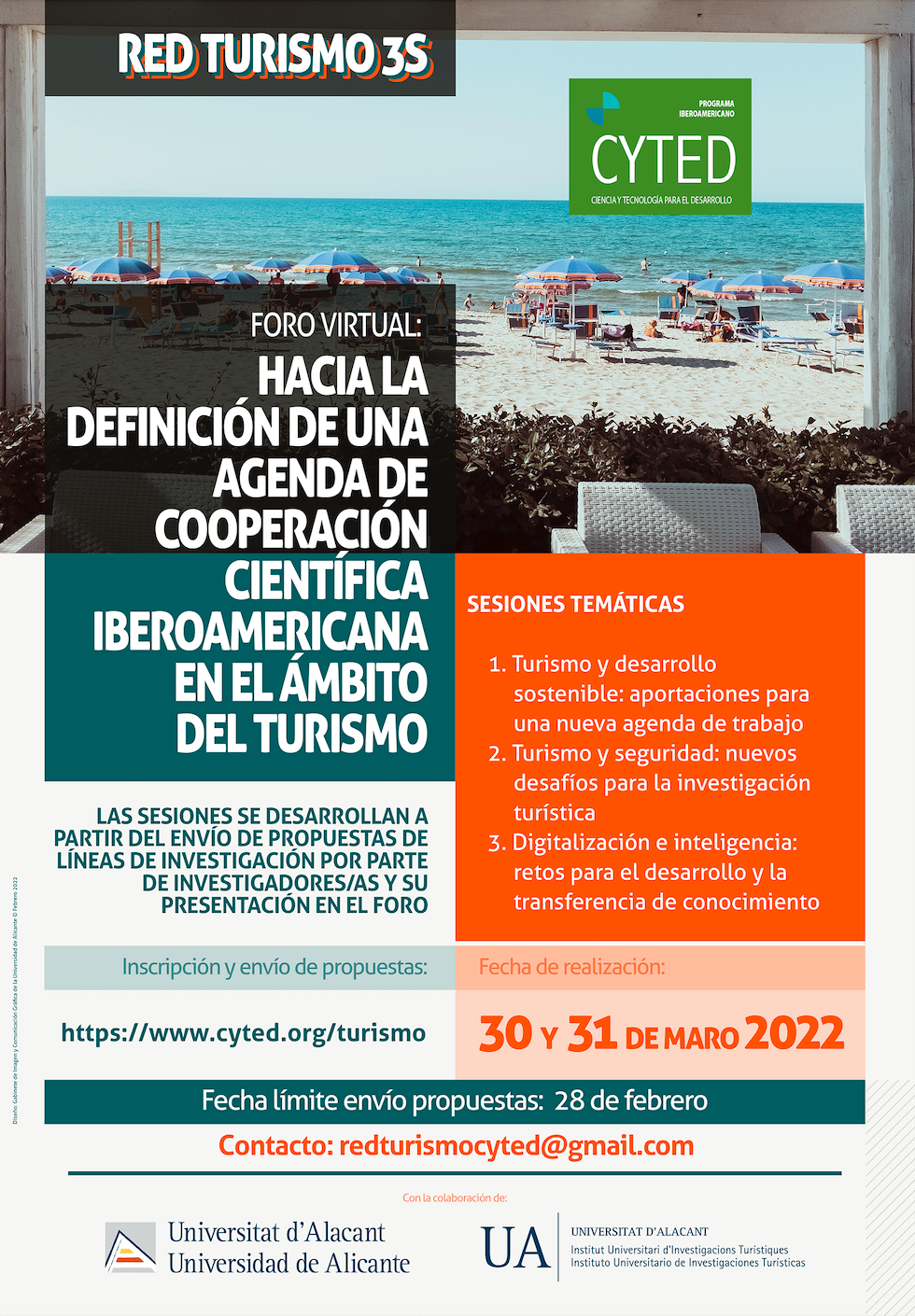 Foro Virtual de la Red de Turismo Cyted "Hacia la definición de una agenda de cooperación científica Iberoamericana en el ámbito del turismo"