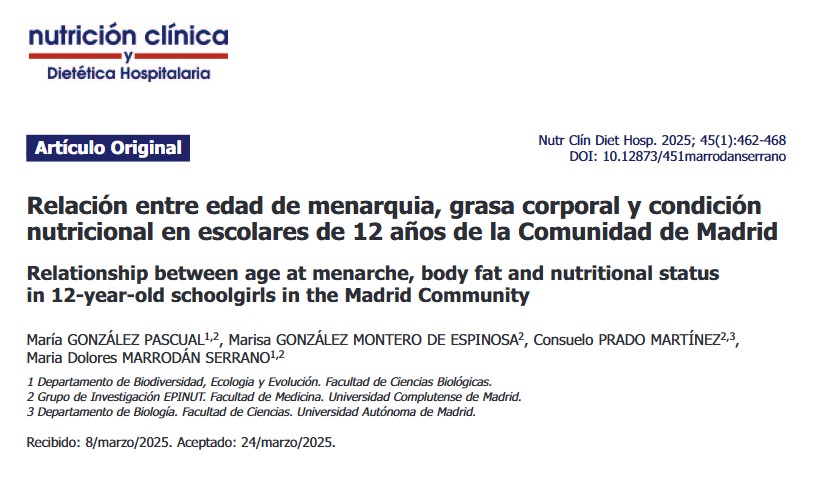 Publicaciones recientes del Grupo EPINUT