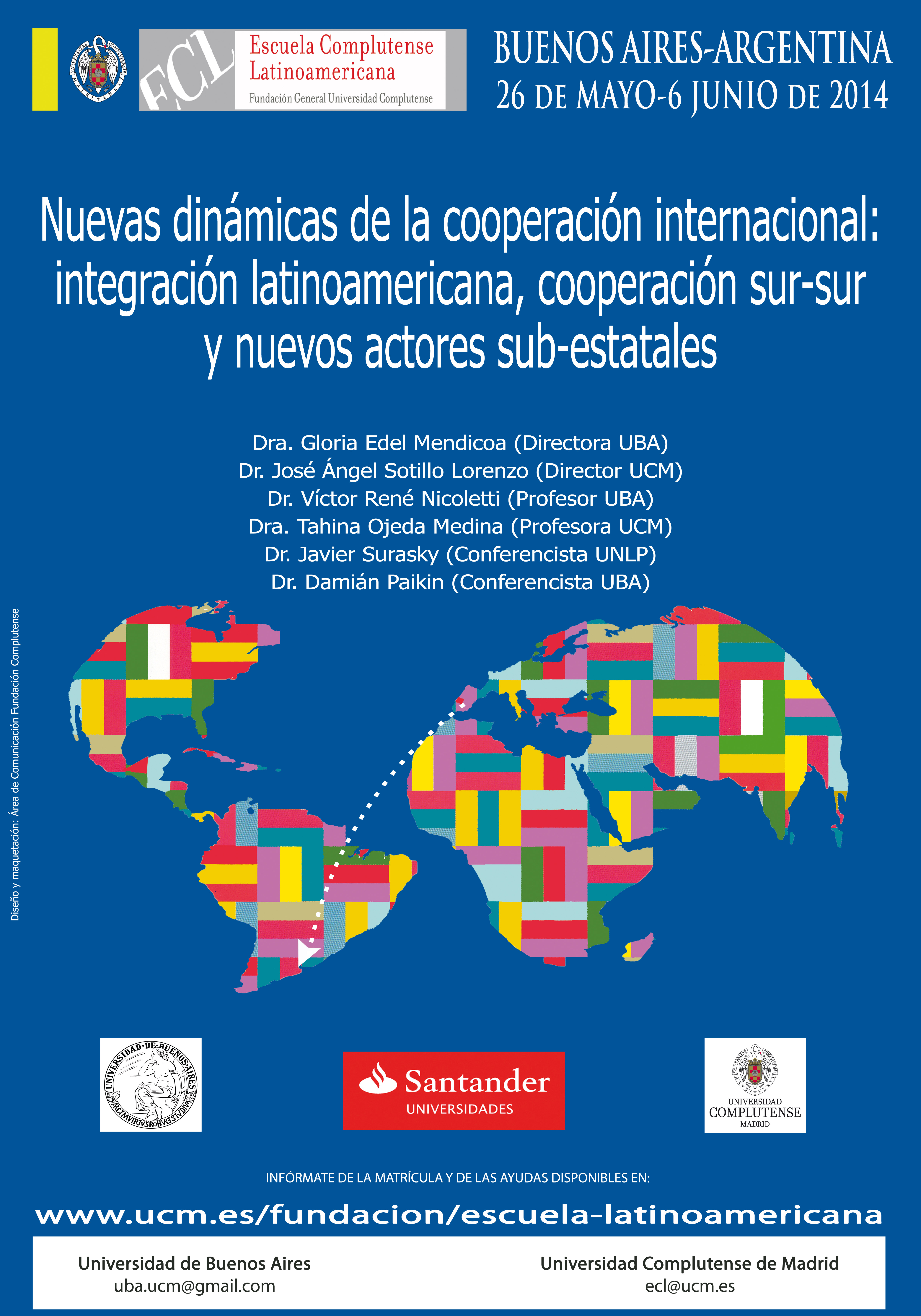 Curso: Nuevas dinámicas de la cooperación internacional: integración latinoamericana, cooperación Sur-Sur y nuevos actores sub-estatales