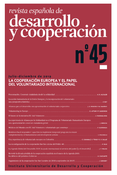 REDC Nº45 LA COOPERACIÓN EUROPEA Y EL PAPEL DEL VOLUNTARIO INTERNACIONAL