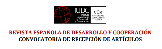 Call for papers (Diciembre 2023, Vol. 50, nº 2). Monográfico "La Ley de Cooperación para el Desarrollo Sostenible y Solidaridad Global "  