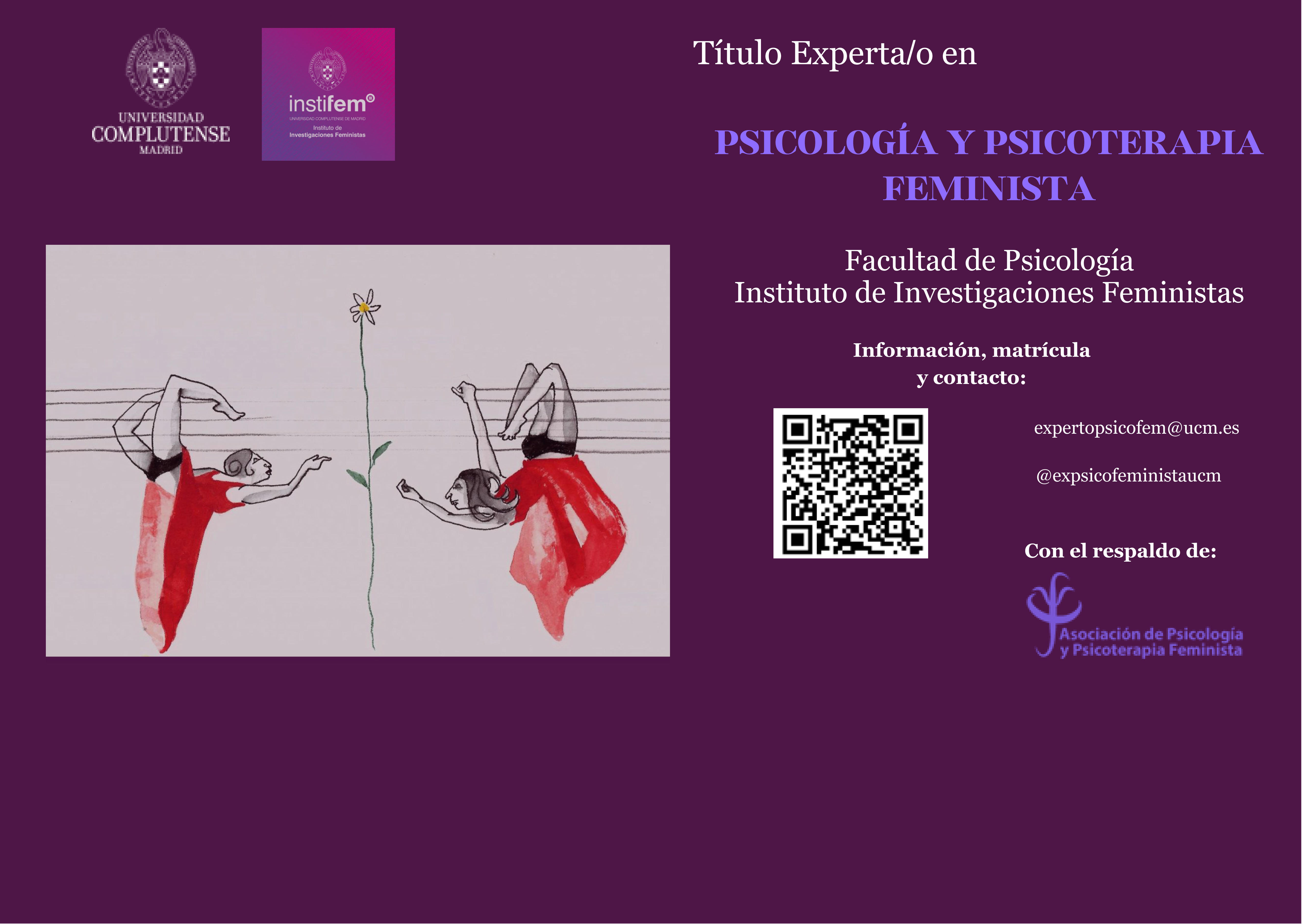 Abierta preinscripción a Título Experto/a en Psicología y Psicoterapia Feminista