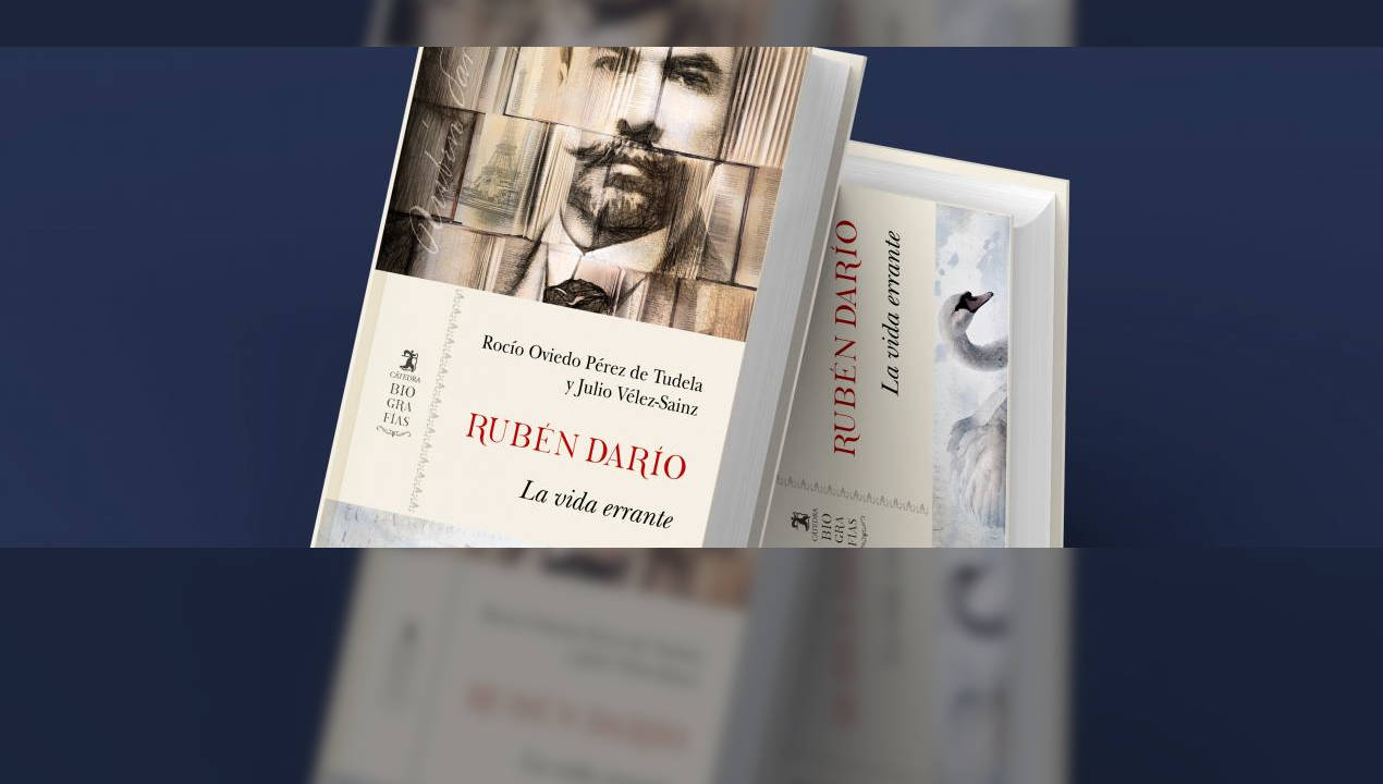 "Rubén Darío. La vida errante". El Director del ITEM Julio Vélez Sainz presenta su nuevo libro junto a Rocío Oviedo Pérez de Tudela - 1