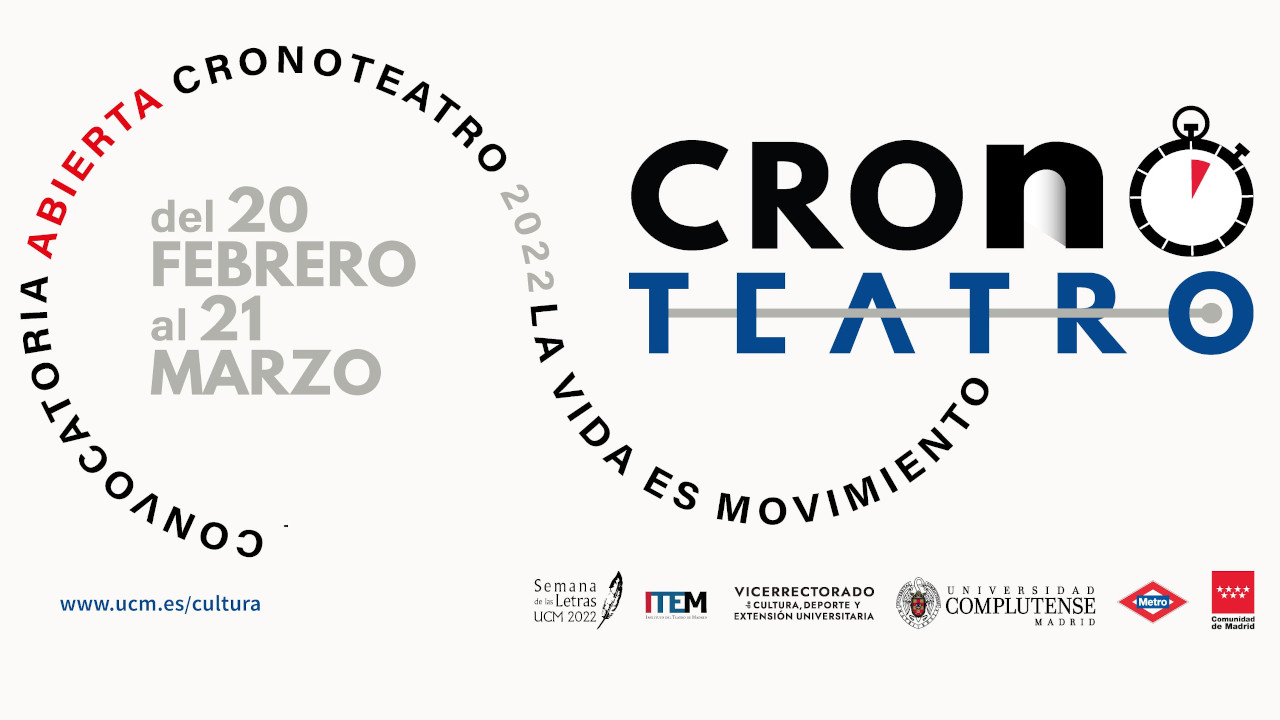 ¡Vuelve Cronoteatro! Después del parón pandémico, volvemos con #CronoTeatro2022 y con una mirada optimista en el futuro