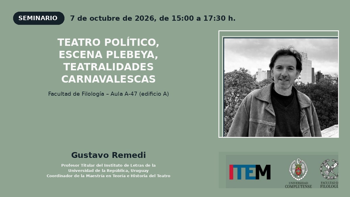 Gustavo Remedi en la Facultad de Filología