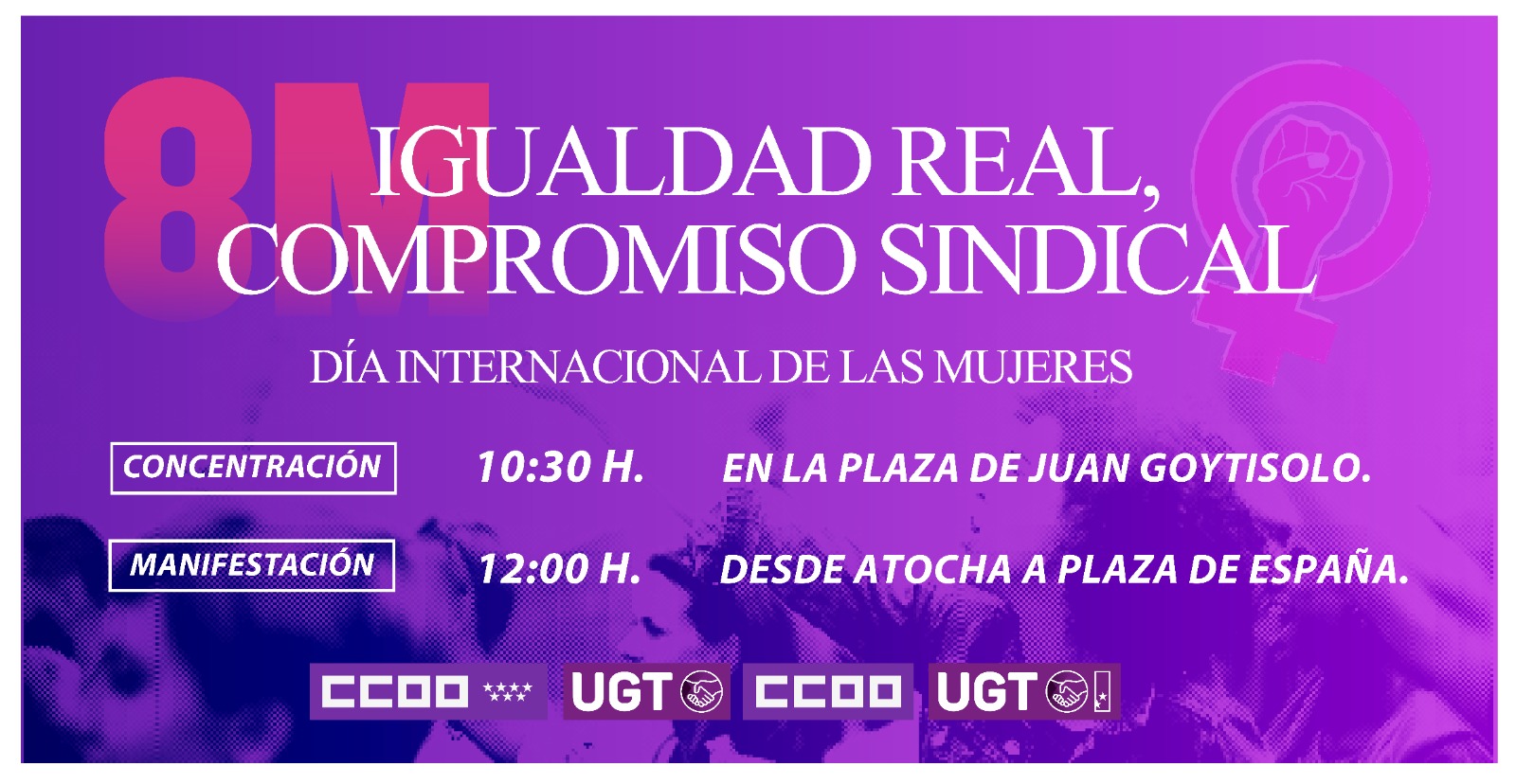 8 de marzo, Día Internacional de las Mujeres. Juntas, más fuertes
