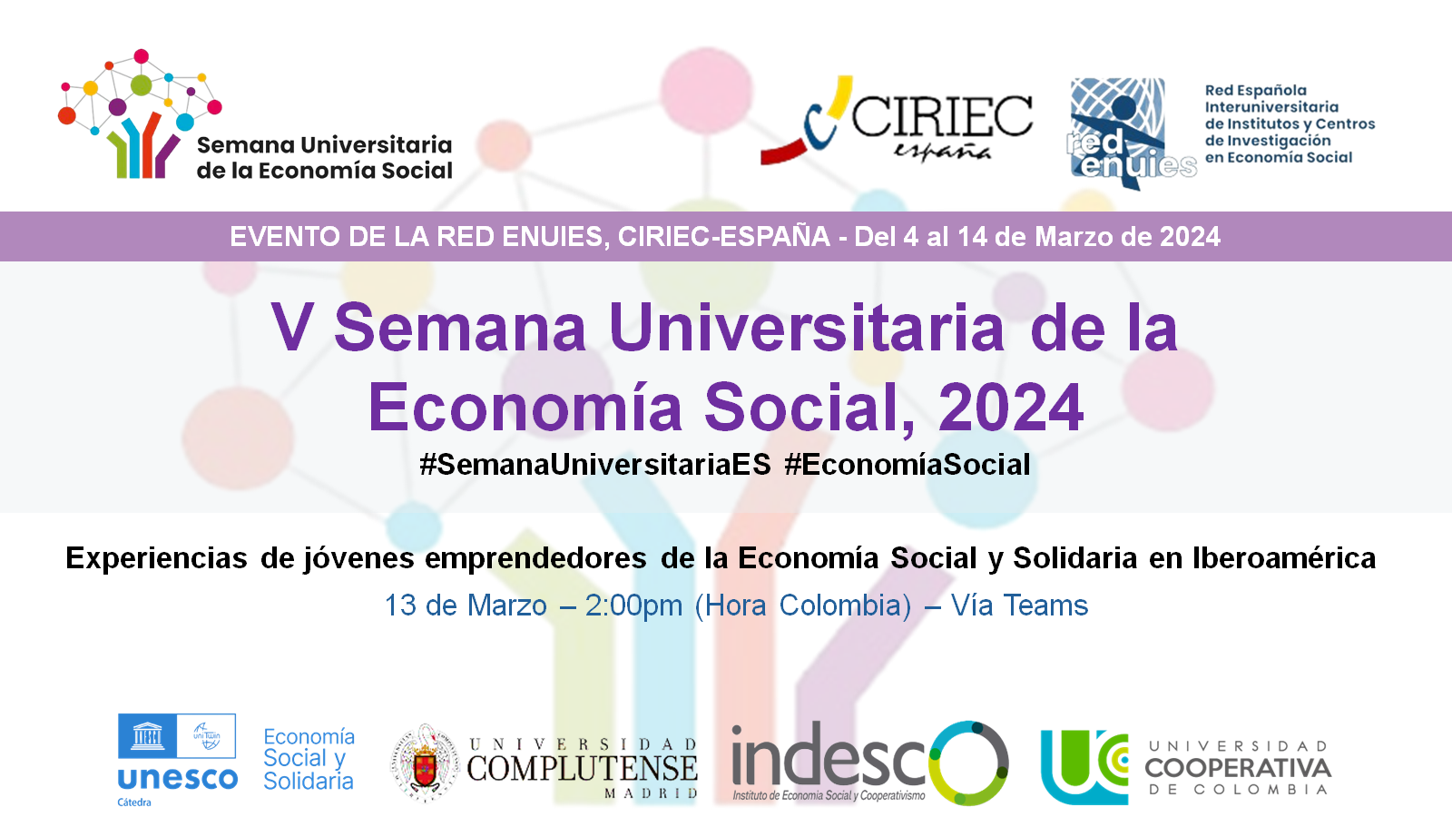 13/03: Seminario de experiencias emprededoras en Iberoamérica