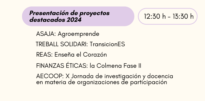 Participación de AECOOP en la Jornada de Presentación de Proyectos de la Secretaría de Estado de ES