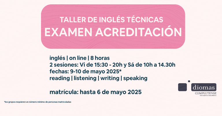 TALLER INGLÉS ACREDITACIÓN