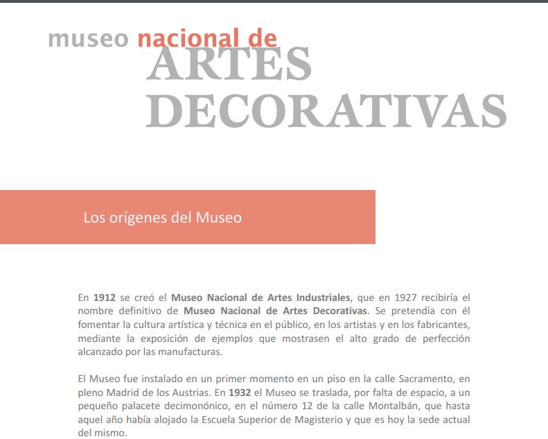 La Pieza del Mes del Museo Nacional de Artes Decorativas