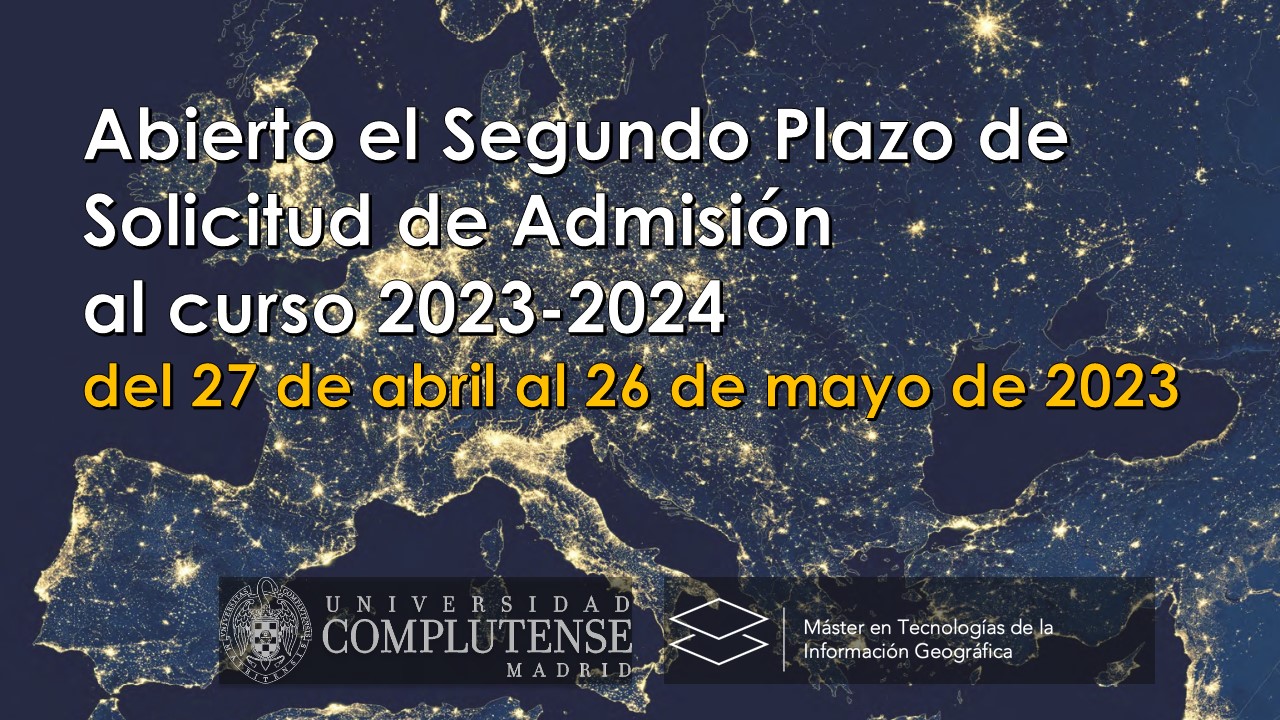 Segundo Plazo de Admisión al Máster