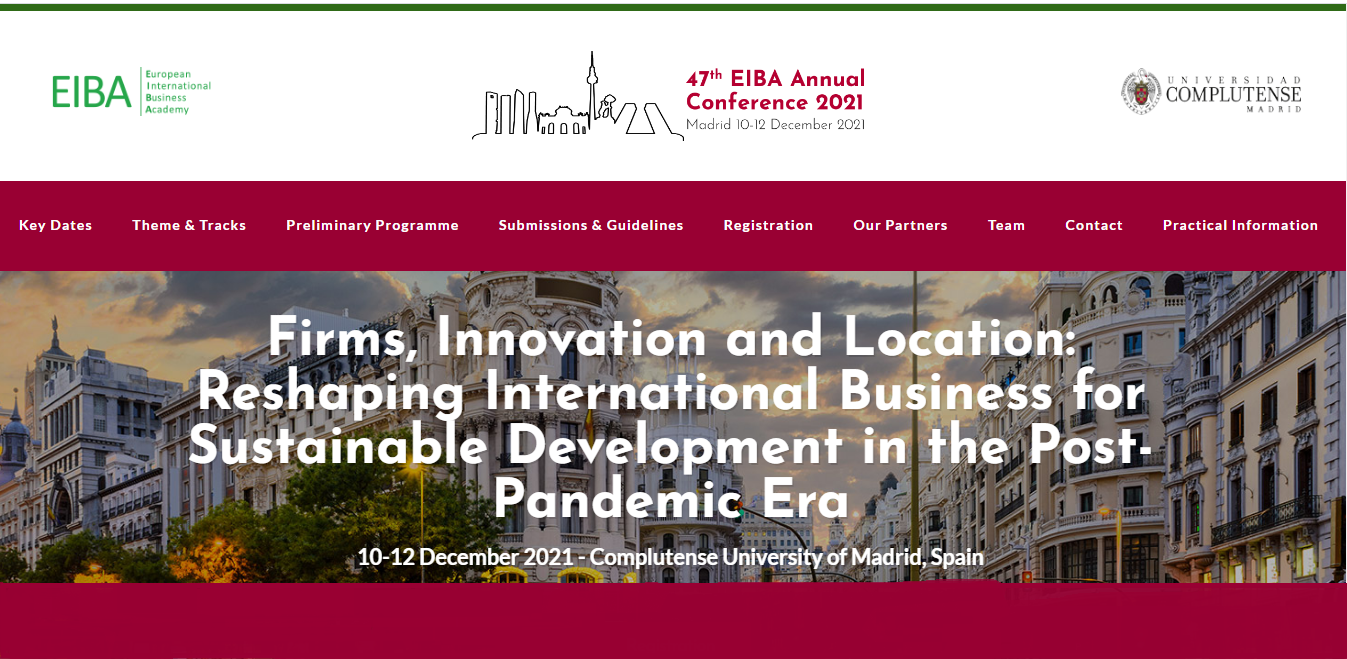 47th EIBA Annual Conference 2021 (10 - 12 December 2021) 