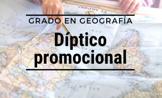 Díptico del Grado en Geografía de la UCM