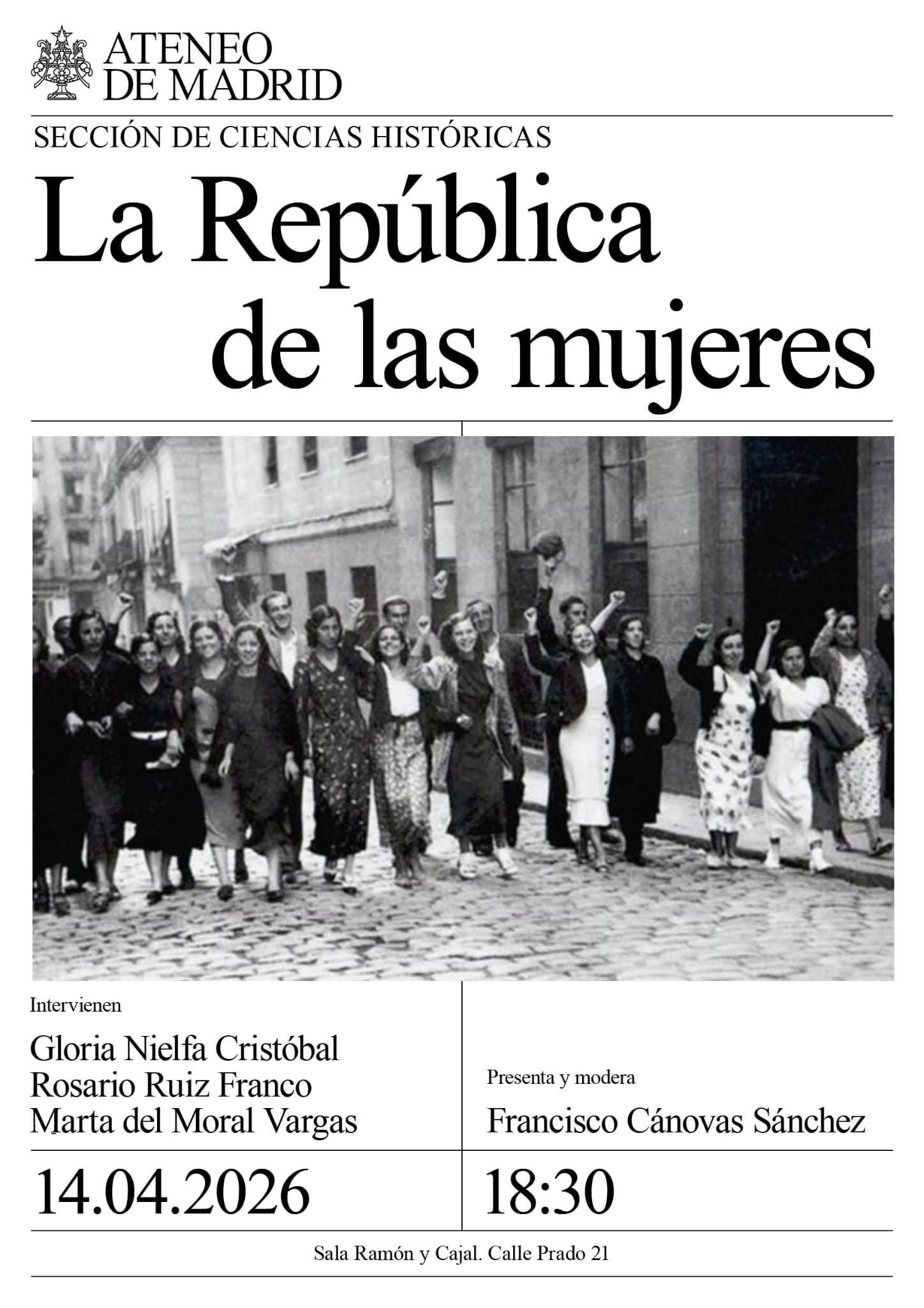 Mesa redonda: La República de las mujeres. 