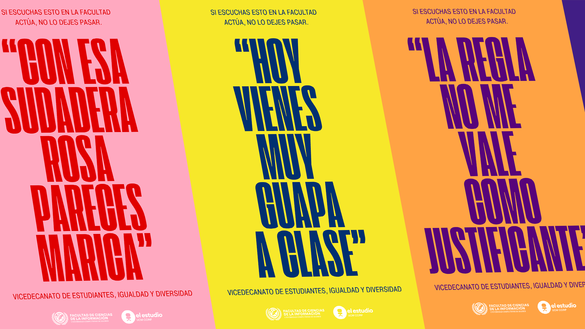 Si escuchas esto en la Facultad: actúa, no lo dejes pasar