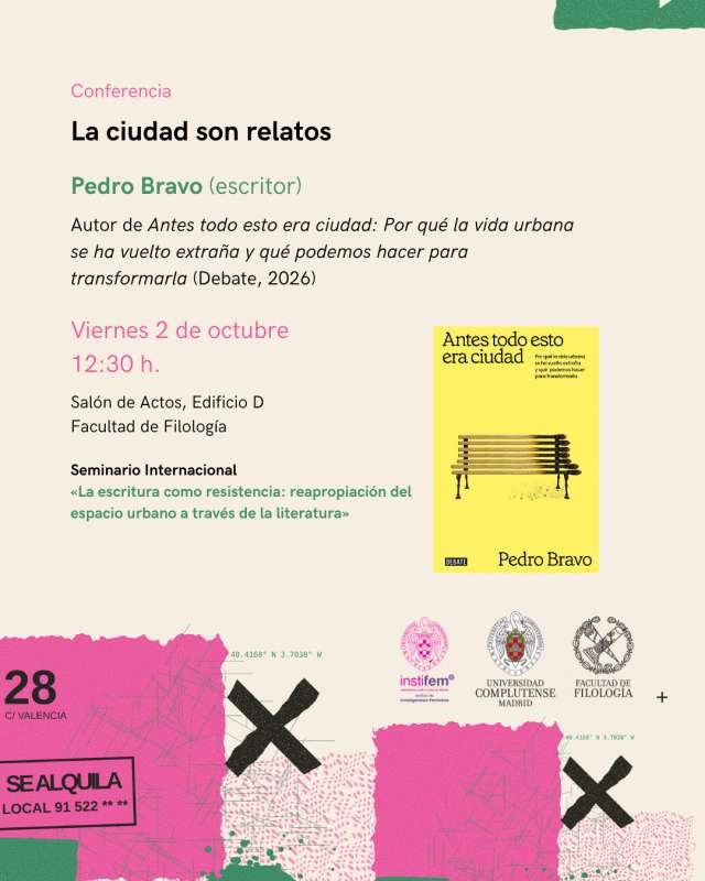Seminario internacional La escritura como resistencia: reapropiación del espacio urbano a través de la literatura - 2