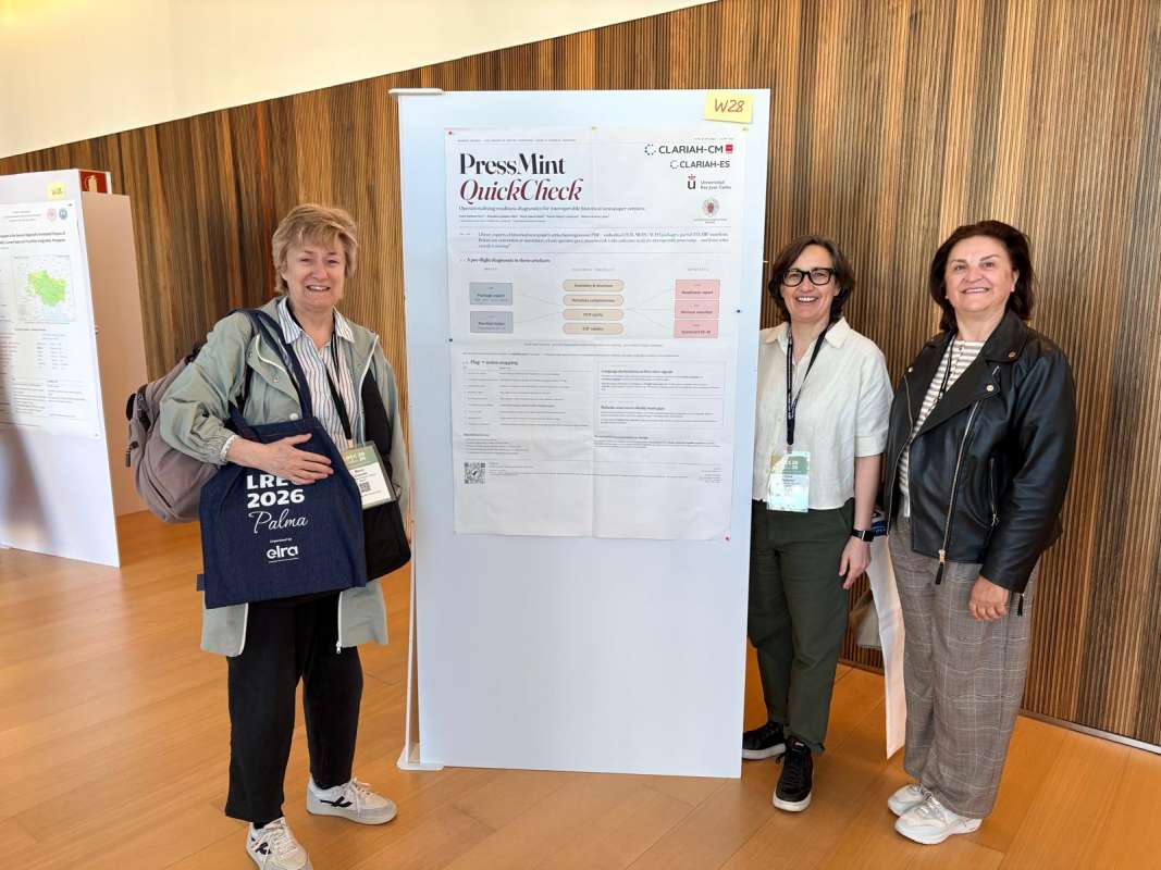 El Nodo CLARIAH-CM ha participado en dos Workshops del Language Resources and Evaluation Conference (LREC) 2026 - 3