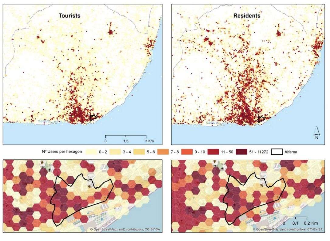Nuevo artículo: Análisis espacial y de contenido comparado entre residentes y turistas con el uso de datos geolocalizados de redes sociales. El caso del barrio histórico de Alfama (Lisboa) - 1