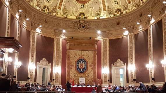 Institutional presentation of the CESIN Chair in the hall of the Complutense University