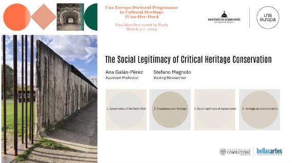 07/03/2025. Ana Galán Pérez y Stefano Magnolo, miembros del GREPAC, participan en un seminario del programa Una-Her-Doc