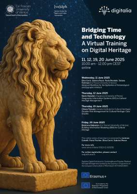 11-12/06/2025 y 19-20/06/2025. Seminario «Bridging Time and Technology. A Virtual Training on Digital Heritage»