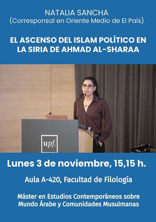 El ascenso del islam político en la Siria de Ahmad al-Sharaa. Conferencia de Natalia Sancha