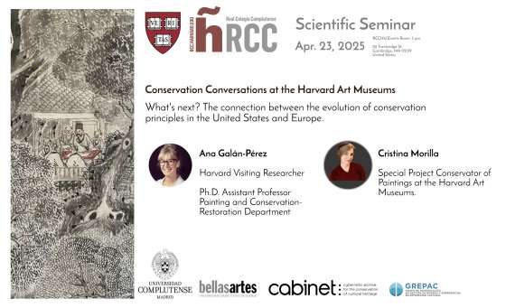 23/04/2025. El GREPAC participa en el seminario "Conservation Conversations at the Harvard Art Museums: What's next?"
