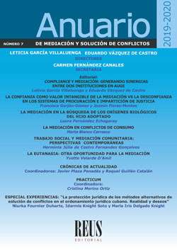 Anuario de Mediación y Resolución de Conflictos 2019 - 2020