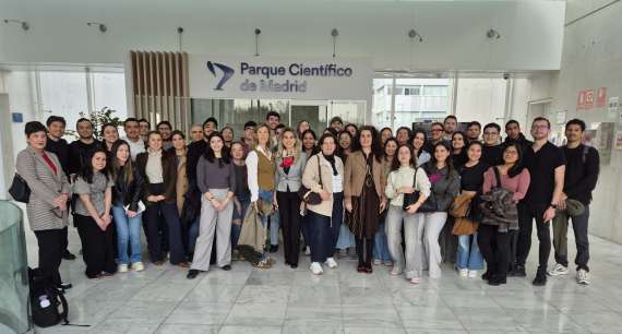 Visita al parque Cientifico de Madrid con el grupo de estudiantes del MEGIN-Máster en Economía y Gestión de la Innovación.