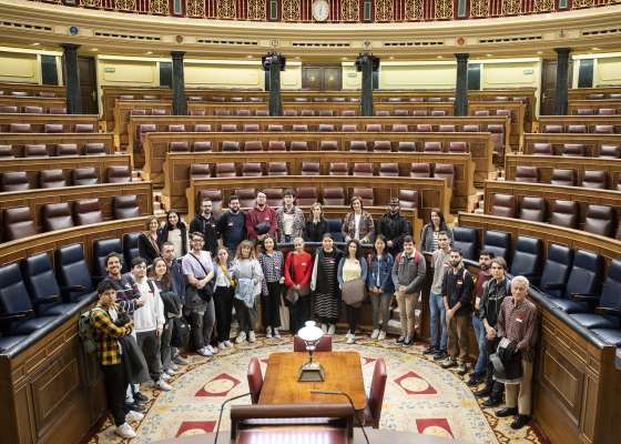 Visita y sesión sobre salidas profesionales en la Biblioteca y Archivo de las Cortes Generales