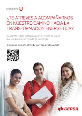 Programa de Graduados CEPSA Challenging U (para incorporar hasta 40 graduados en distintas áreas de la compañía)