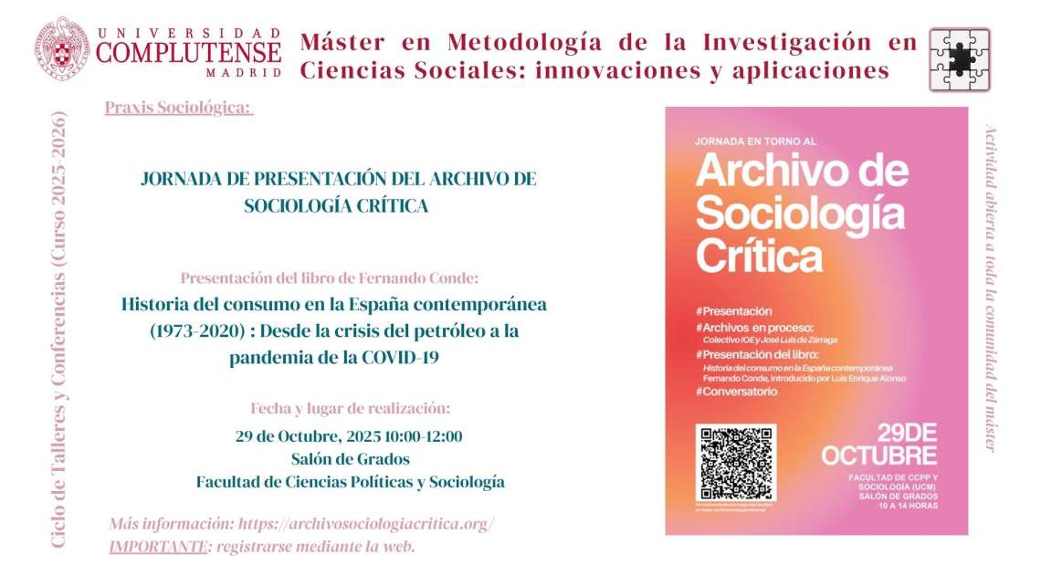 Jornada Presentación: Archivo de Sociología Crítica - 1