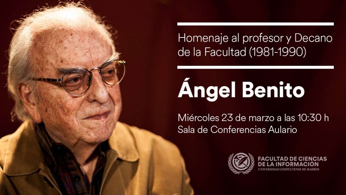 Homenaje al profesor y decano Ángel Benito - 1