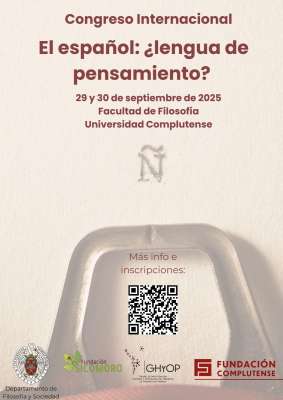 Congreso "El español, ¿lengua de pensamiento?", 29 y 30 septiembre
