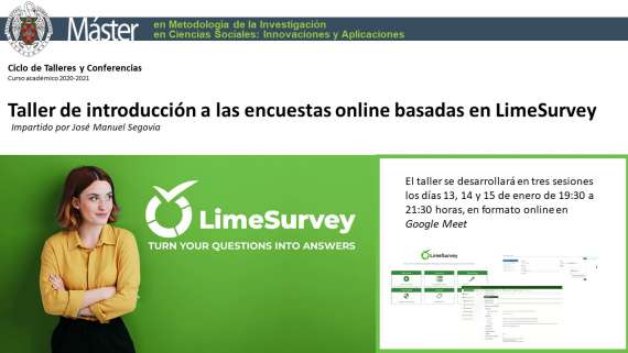 Taller de Lime Survey para la elaboración de Encuestas online