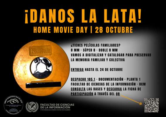Home Movie Day (28 octubre): Convocatoria para participar con películas de 8mm, Súper 8 mm, o Doble 8
