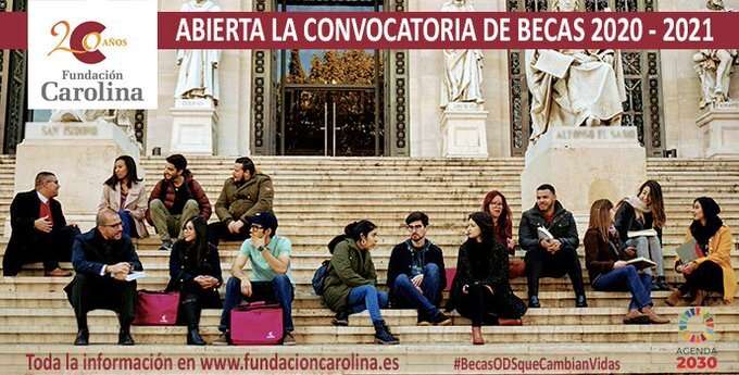 Abierta la convocatoria de becas de FundaciónCarolina 2020-2021!