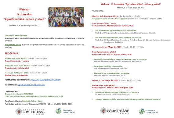 Webinar IX Jornadas Agrodiversidad y Salud