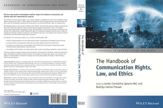 The Handbook of Communication Rights, Law, and Ethics – CORREDOIRA, BEL & CETINA