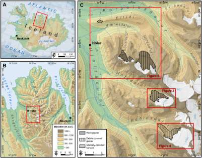 Nueva publicación en Geomorphology “Constraints on the timing of debris-covered and rock glaciers: An exploratory case study in the Hólar area, northern Iceland”