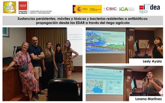 Investigadoras de CARESOIL-CM participan en los seminarios del Instituto de Ciencias Agrarias del CSIC