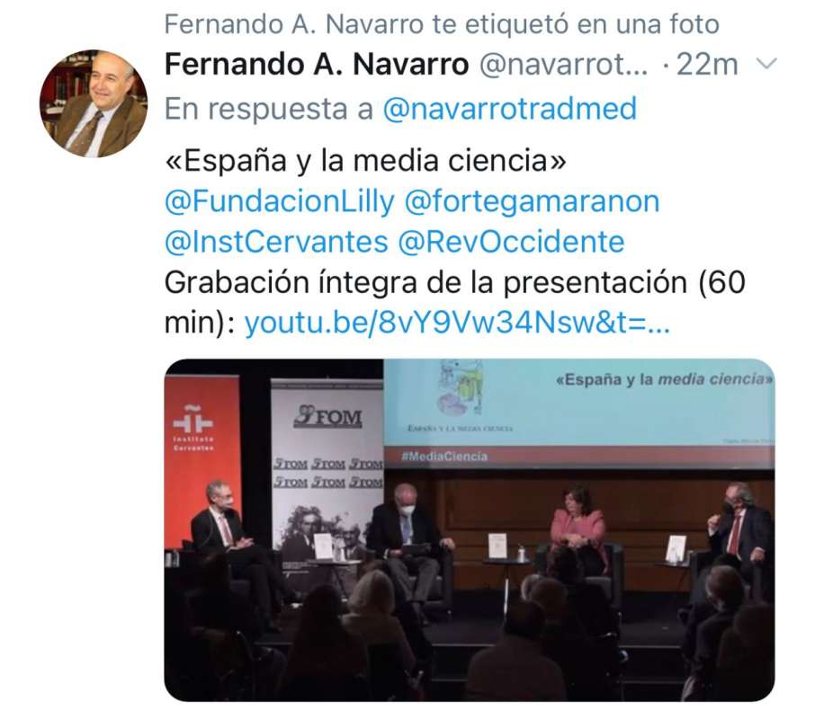 Presentation of Revista de Occidente. Cervantes Institute. - 6