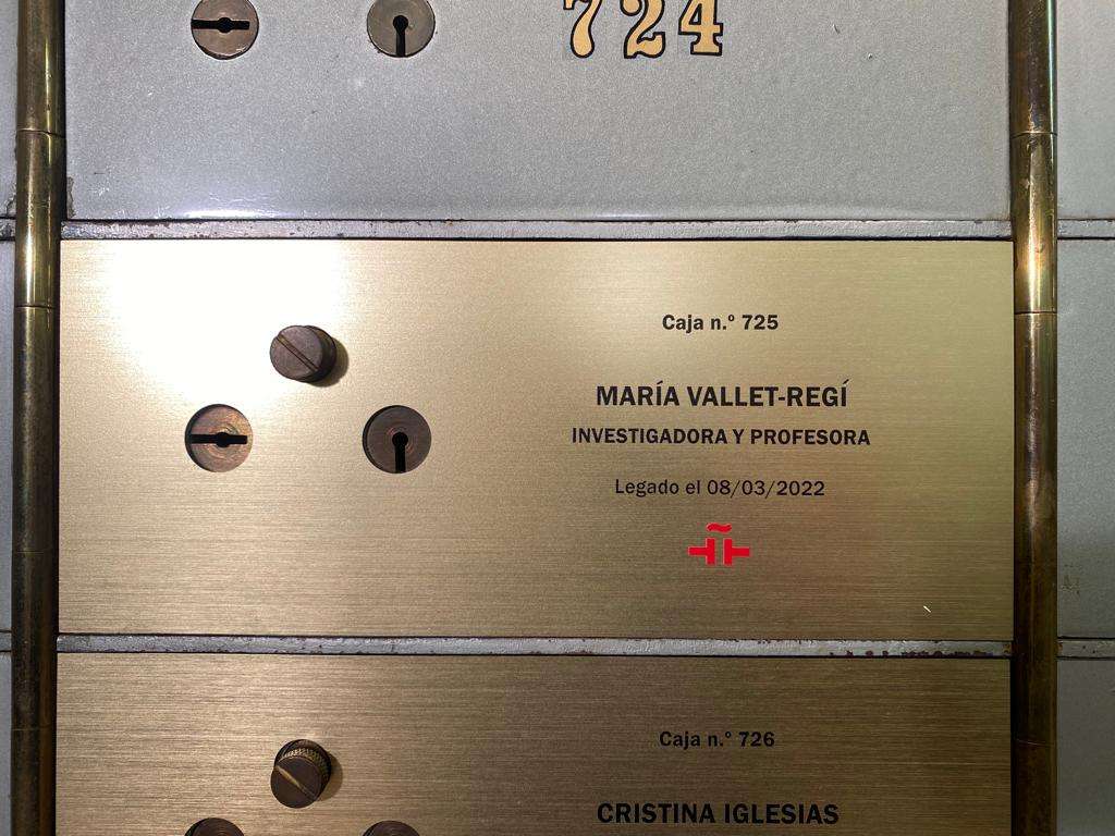 Box of Letters of the Cervantes Institute. María Vallet deposits a bequest in box 725 - 17
