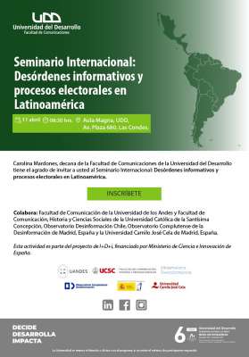 11/4. Seminario internacional de resultados de 2023 en Ecuador, Argentina, Chile y España: en la UDD