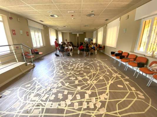4 julio 2025 | Taller REconociendo LA CIUDAD a través de los sentidos con los chicos del campamento Lamarr