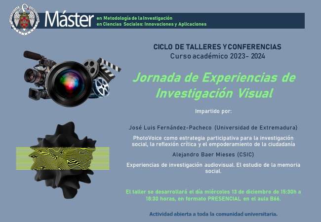 Jornada de Experiencias de Investigación Visual (Diciembre 2023)