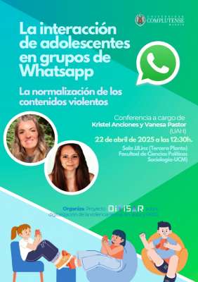 Conferencia-taller sobre Adolescentes y contenidos violentos en los grupos de WhatsApp (Kristel Anciones)