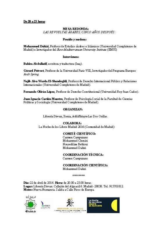 LA NOCHE DE LOS LIBROS 22 DE ABRIL 2016 - 1