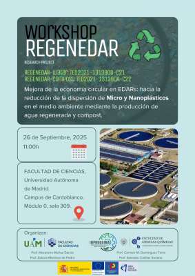 Workshop REGENEDAR: cómo frenar los micro y nanoplásticos en depuradoras