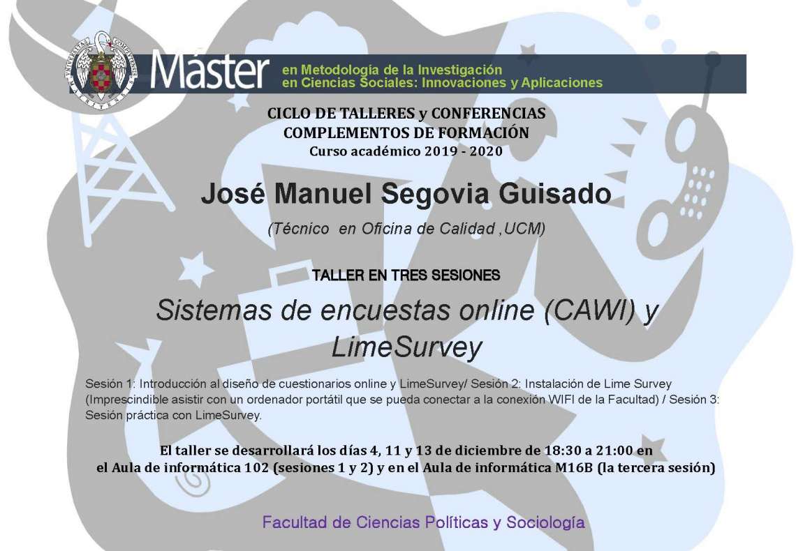 Taller: Sistemas de encuestas online (CAWI) y LimeSurvey - 2019 - 1